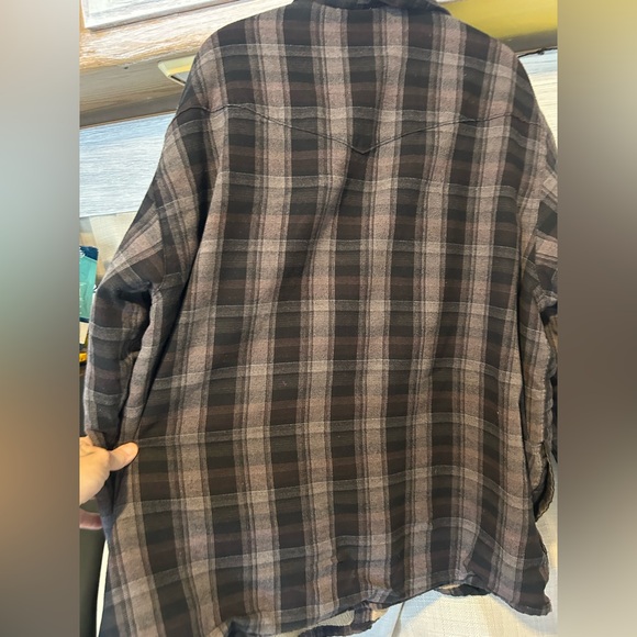 Gave Matt - Wrangler XL VINTAGE FLEECE LINED WINTER THICK plaid unisex men’s - Picture 5 of 9